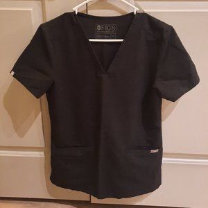 FIGS Scrub Top Black - XS